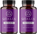 Qualia Night Sleep Aid | Non-Habit Forming | Science-Backed Supplement for Deepמרעננים Sleep