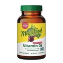 Mega Food ויטמין D3 2000 IU (50 mcg) - תוספי ויטמין D עם מזון אמיתי, תמיכה בשומן, תמיכה עצמות, שיניים ושרירים, Vegetarian, מוסמך non-GMO, כשר - 90 טבליות, 90 לשרתים, 90 לשרתים