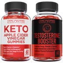 Atlantis Nutrition Keto Apple Cider Vinegar 60 חניכיים + טסטוסטרון Booster 2-Pack (120 מסטיק)