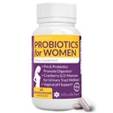 Probiotics for Women - w/Added Cranberry, D-mannose לקידום Urinary Tract, Bladder, Gut & Vaginal Health - pH Balance for Women - תמיכה UTI, BV, YI - 60 קפסולות טבעוניות