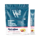 Voli Electrolytes אבקת Packets | No added Sugar Electrolyte drink Mix for Hydration | Keto & Fasting Friendly, Natural Superfoods & מינרלים | Strawberry Lemonade, 15Count