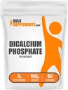 BulkSupplements.com Dicalcium Phosphate אבקת - תוסף Calcium, DCP תוסף - Unflavored & Gluten Free, 2g ל- 100g (3.5 oz) (Pack of 1)