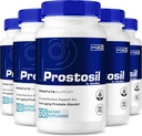 (5 Pack) Prostosil כמוסות, All Natural Formula for Prostate Health Support, תוסף צמחי כוח מקסימלי לשליטה ובריאות כוללת, Prosto sil Pills בדיקה רשמית (300 קפסולות)