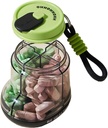 גלולת גלולות, Portable Pill Dispenser, Vita-min מארגנת, מקרה נסיעה עבור תרופות ותוספים, גלולה מון, Small Pill Holder בקבוק עם 4 השוואתיות