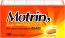 Motrin IB, Ibuprofen 200 מ"ג טבליות, כאב Reliever & Fever מקטין עבור כאבי אש מולקולריים, כאבי ראש, כאבי גב, קרוחיות סטרומנטאליים & Small דלקת פרקים כאב, NSAID, 100 Ctttttt
