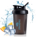 Prodigy Nutrition Labs Premium Shaker Bottle Perfect for Protein Shakes and Pre Workout -14 Ounce (שחור)