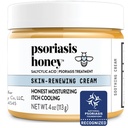 PSORIASIS HONEY Skin-Renewing Cream - Eczema & Seborrheic Dermatitis Cream - טיפול פסוריאזיס לעור, אדמומיות & Itch Relief (4oz)