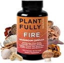תוסף 10in-1 Mushroom - Lion's Mane, Reishi, Cordyceps, Chaga, טורקיה Tail, Maitake & Shiitake - Nootropic Complex for Brain Support, Memory, Focus & Energy - 120 קפסולות, מיוצר בארה"ב