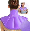 ReVIX Shoulder Ice Pack Reusable Large Neck Shoulder Ice Pack Wrap for Upper Back עייפות, Soothing Discomfort and Fatigue, Purple