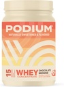 אבקת חלבון Podium תזונתי Whey, שוקולד Brownie, 22g חלבון Per לשרת עם Enzymes העיכול, חלבון Whey חלבון Isolate & Concentrate, Gluten Free, Low Carb, Low Sugar & Soy חינם, 15 משרתי חלבון Whey.