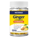 Enzymedica, ג'ינג'ר ווויטמינים B6 חניכיים, תמיכה ב- Occasional Nausea & Indigestion, High Potency, Equivalent to 200 מ"ג ג'ינג'ר, 60 הרוזן