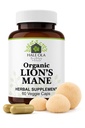 Lions Mane תוספי קפסולות - Non-GMO & כשר אריה מוסמך אריה מאנה Mane Mushroom עבור פונקציונליות קוגניטיבית, Nerve Health, Brain Cell growth, שיפור פוקוס וזיכרון - 60 קפסולות
