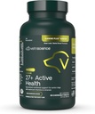 VetriScience בכיר 27+ Active Health Chewable Tablets, Canine Plus Daily Multivitamin עבור כלבים מבוגרים, ויטמינים מאוזנים, מינרלים ואנטיoxidants, Aging and Wellness Support, Veggie, 60 Count Count