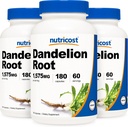 Accost Dandelion Root 525mg, 180 קפסולות (3 בקבוקים) - 1575 מ"ג שרת, non-GMO, Gluten Free