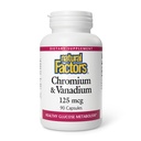 גורמים טבעיים, Chromium & Vanadium 125 mcg, תומכים במטבוליזם בריא, 90 קפסולות