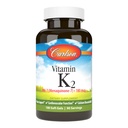 קרלסון - ויטמין K2 MK-7 (Menaquinone), 180 mcg, תמיכה העצם, Calcium Bioavailability, K2 ויטמין K-2, 180 Softgels