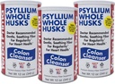 Yerba Prima Psyllium Whole Husks ניקוי, 12 אוונס (Pack of 3)