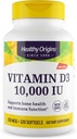 ויטמין D3 10,000 IU (Non-GMO, High Potency, Bone Support, Immune Support, Gluten Free), 120 Softgels
