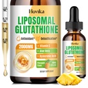 תוספי Glutathione 2000mg, Glutathione טיפות עם ויטמין C, Master Antioxidants for Immune System, Aging Defense, Skin Health, Liver Detox - Superior Absorption, Pineapple 2 Fl Oz
