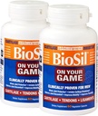 Biosil על המשחק שלך - 60 קפסולות Veggie, Pack של 2 - עם תרכובת ch-OSA פטנט - להגדיל את ייצור Collagen עבור עזרה בכאב משותף, גמישות וטווח של תנועה - GMO חינם - 60 ימים אספקה