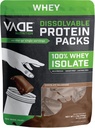 דיאטת חלבון מפוכחת - 100% Whey Isolate אבקת חלבון אבקת חלבשתק - פחמימות נמוכות, קלוריות נמוכות, Lactose חינם, סוכר חינם, שומן חינם, Gluten חינם - 30 Packets כדי ללכת
