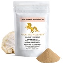 Addictive Wellness Lions Mane תוסף אבקת, Premium Quality Lions Mane Mushroom אבקת כפולה-Extract Nootropic, סוכר חינם, טבעוני & Paleo Friendly Lion's Mane Mushroom תוסף - 1500 מ"ג