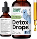 Forever Puppy Detox טיפות לכלבים - Dandelion Root & Dandelion Leaf Tincture for Liver and Kidney Support - Herbal Detox & Antioxidant Support for Dogs of All Breeds & Sizes - 2 oz oz