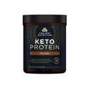 אבקת חלבון קיטו, KetoPROTEIN עם שומני מעצם Broth ו שמן MCT, שוקולד, 18g חלבון 10g שומן Per לשרת, Gluten Free, Low Carb, Paleo Friendly, 17 לשרתים