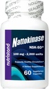 Nattokinase 2,000 יחידות 60 Caps. Cardiovascular Superfood of Japan - Made in the USA with Japanese NSK-SD Nattokinase. המותג המקורי והמורכב ביותר של Nattokinase. (1 בקבוק של 60 קפסולות)