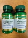האותיות הקטנות של Nature's Bounty Melatonin 10 מ"ג Quick Dissolve Tablet 45 ea (Pack of 6)