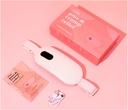 Portable Heating Pad for period Cramps - תקופת Cramps הקלה Menstrual Heating Pad Vibration Heating Fa for Pain, Rechargeable Battery, Cordless - Wireless Heating Pad with עיסוי מיני מתנות