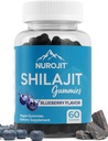 חניכיים Shilajit, Blueberry Flavor, תמצית ההימלאיה, מעבדה Tested, non-GMO, Gluten Free, Vegan, Mess-Free Alternative to Resin, פשוט תוספת יומית Routine, 60 חניכיים טבעוניות