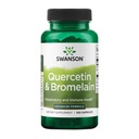 Swanson Quercetin & Bromelain-Promote Respiratory Health Support-Aid Seasonal Immune System Health-Support Cholesterol רמות כבר w/i Normal טווח 100 Caps (250 מ"ג Quercetin/78mg Bromelain)