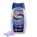 TUMS Ultra Power Chewable Antacid Tablets for Heartburn Relief and Acid Indigestion Relief, Assorted Berries - 72 Count Count
