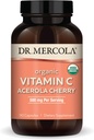 ד"ר מריקולה אורגני ויטמין C Acerola Cherry, 30 משרתות (90 קפסולות), 500 מ"ג פריון, תוספת תזונתית, תומך בתפקוד Immune בריא, non-GMO, מוסמך USDA אורגני