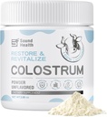 אבקת תוסף Colostrum עבור בני אדם - תוסף אורגני Bovine Colostrum עבור Gut Health, ו- Immune Support - Unflavored (73 משרתים)