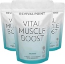 הורמון Vital Boost- Premium MyHMB ו- ויטמין D3 עבור מבוגרים - אבקת HMB פטנט 3000 מ"ג עבור שרירים בריאים, אנרגיה ו- Vibrant Active Life- תומך בחלבון Synthesis & Power