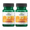 סוונסון טבעי ויטמין K2 (Menaquinone-7 מנטו) 50 mcg 30 Sgels (2 Pack)