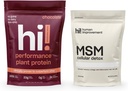 חלבון ביצועים משופרים של שוקולד ו- MSM cell Detox Bundle