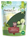 מזון לחיות אורגני אבקת Chlorella, 2 פאונדים - non-GMO, כשר, Raw Green Algae, טבעוני Superfood, Bulk, Pure טבעוני חלבון, עשיר בוויטמינים ומינרלים, גדול עבור משקאות, Broken Cell Wall