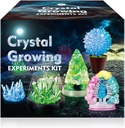 UNGLINGA Crystal growth Experiments Science Kits for Kids, S.T.E.M פרויקטים למידה צעצועים חינוכיים מתנות רעיון עבור בנות בנים, גדל 5 קריסטלים ויברנט עושה Kit