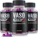 (3 Pack) Vasomanix Gummies, ויאו מניקס קלאסי תוספת זכר, All Natural Formula for Men, Premium Gummy כדי לתמוך ביצועים, ביטחון ובריאות כוללת, ביקורות רשמיות (180 מסטיקים)