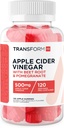 TransformHQ Apple Cider Vinegarmies (120 משרתים, 500 מ"ג פרי) - Gluten Free, non-GMO