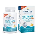 Nordic Naturals Ultimate אומגה-D3, Lemon Flavor - 90 Soft Gels - 1280 מ"ג אומגה 3 + 1000 IU ויטמין D3 - EPA & DHA - מקדם את המוח, הלב והבריאות - 45 משרתים