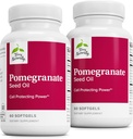 טרי Pomegranate Seed שמן - תוספת תזונתית לתמיכה בריאות Cardiovascular - Herbal non-GMO תוספת עם אומגה 5 & Pomegranate - 60 Softgels, 2 Pack