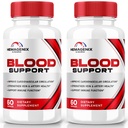 (2 Pack) Hemagenix קפסולות, Hemagenix Advanced Blood Support Formula, All Natural Supplement to Keep Healthy Levels, תוספת גלולות כוח עבור בריאות כללית, ביקורות רשמיות (120 קפסולות)