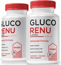 (2 Pack) Gluco Renu כמוסות, גלולות גלוקורנס רשמי, תמיכה טבעית עבור רמות בריאות, Circulation ו Balance, Premium Formula Blood Vessel ניקויer, GlucoReNu Glyco Optimizer (120 קפסולות)
