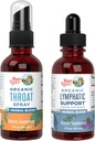 MaryRuth Organics גרון Spray (Unflavored) & Lymphatic Cleanse Drops | USDA אורגני, פרויקט תווית נקייה מאומת ® | ויטמינים להקלת גרון, חסינות ובריאות כללית | טבעונית, גלוטין חינם, non-G
