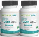 Liver Well (2) ניקוי, תמיכה מטאבולית Dtox - Liver תוסף לבריאות Liverwell עם חלב Thistle Extract