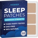 Sleep Patches for Adults Extra Power | Easy-to-Apply Sleep Patch with Melatonin & Valan | רסן & Wake Up מרעננים | Long-Lasting Night Comfort for Men & Women | 240 פטש